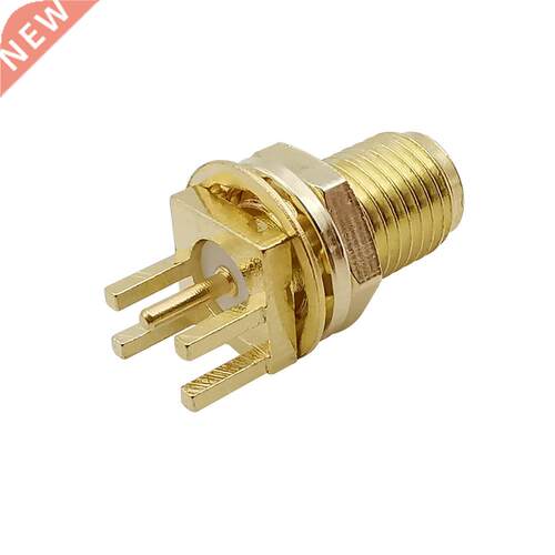 1.6mm SMA Female Jack Adapter 4 Pins Solder Nut Edge PCB Cli