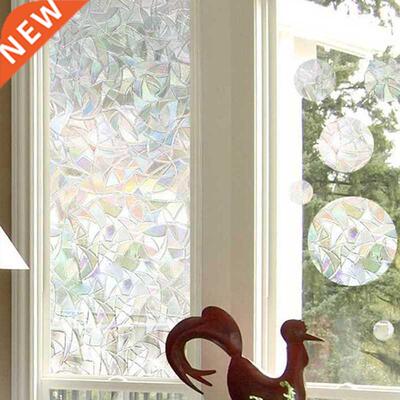 Window Privacy Film 3D Rainbow Effect Decorative Window