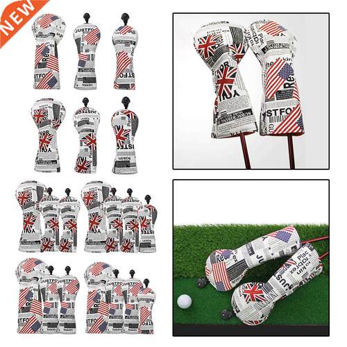 Golf Wood Head Cover Non-Slip PU Waterproof Golf Club