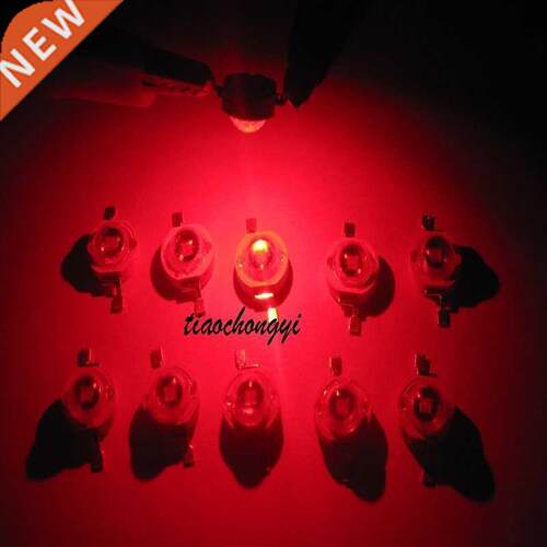 200pcs 3W Red 620nm-625nm 700mA 2.2-2.4V LED High Power lamp