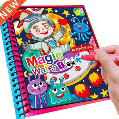 Montessori Toys Reusale Coloring ook Magic Water Drawing