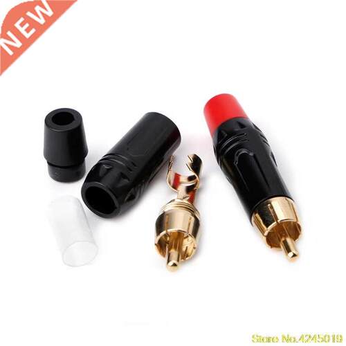 5.5mm RCA Male Connector Gold Plating Audio Adapter Speaker
