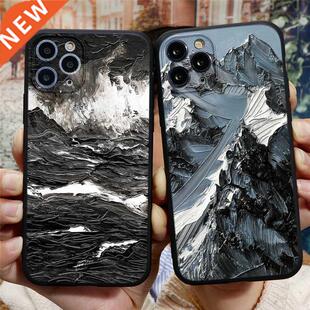 3D Emboss Mountain Silicon Phone Case For Coque iPhone 6 7 6
