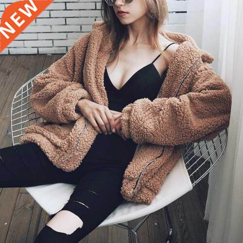 Autumn Winter Faux Fur Coat Women 2020 Casual Warm Soft Zipp