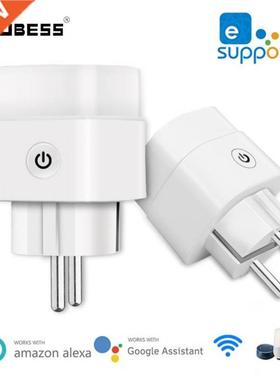 AUBESS 16A EWelink WiFi Smart Socket With Timer EU Plug Powe