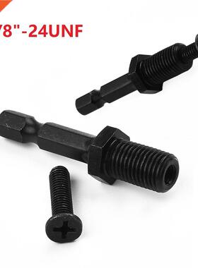 1/4 Hex Shank Adapter To 3/8-24UNF Male Thread Screw For Dr