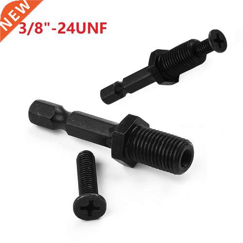 1/4 Hex Shank Adapter To 3/8-24UNF Male Thread Screw For Dr