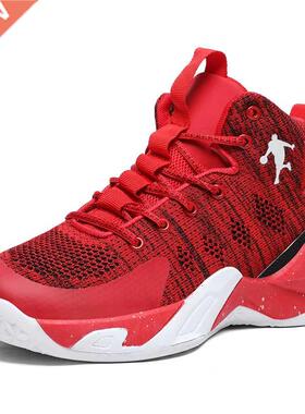New Autumn Spring Unisex Red Basketball Shoes Men High top S