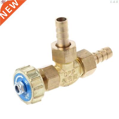 Elbow Brass Needle Valve 8mm Propane Butane Gas Adjuster Bar