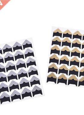new 120PCS/(5 sheets) Vintage Corner Kraft Paper Stickers F