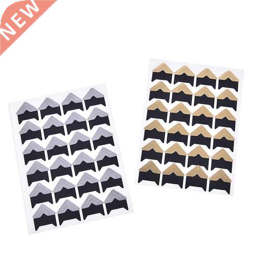 new 120PCS/(5 sheets) Vintage Corner Kraft Paper Stickers F