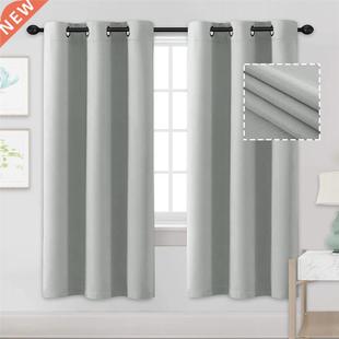 C Blackout Short Curtains for Bedroom Living Room Insulat