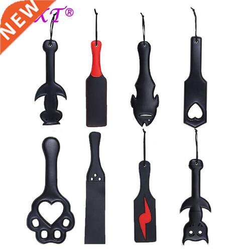TLXT Multiple Style Leather Whip Beat Spanking Paddle Slave
