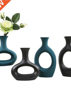 Donut Vase Ceramic Vase Vases for Decor Modern Nordic