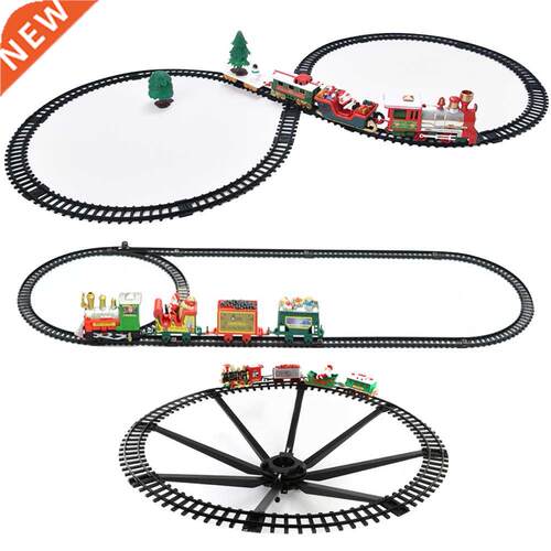 Christmas Mini Electric Train with Sound Light Railway Kit