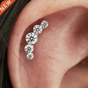 1PC Cartilage Helix Tragus Ear Piercing Punk Rock Ear Nail P