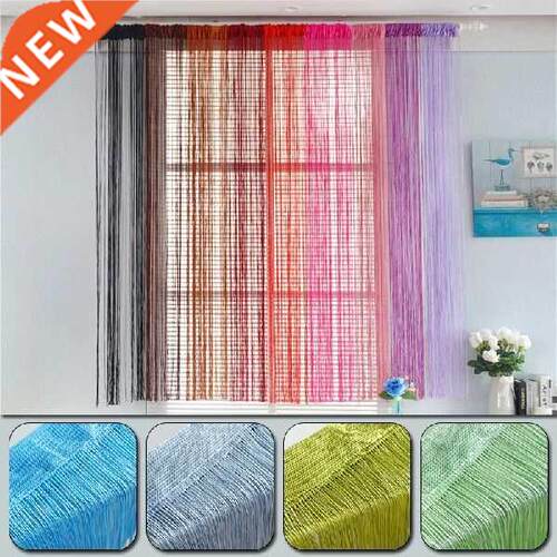 Glitter Fringe ring Curtain Shiny Tassel Flash Silver