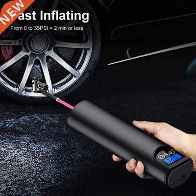 Wireless pump for car tyre inflator USB charger 12V Portabl