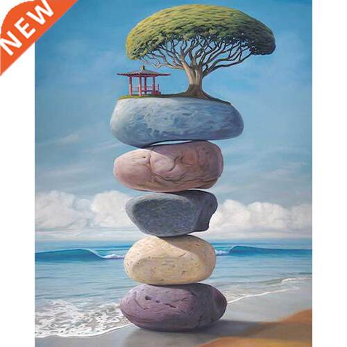 Paint By Number Painting Kits Seaside Crafts Diy Art Acryli