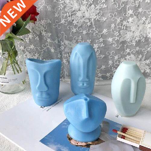 Abstract Human Face Portrait Silicone Candle Mold