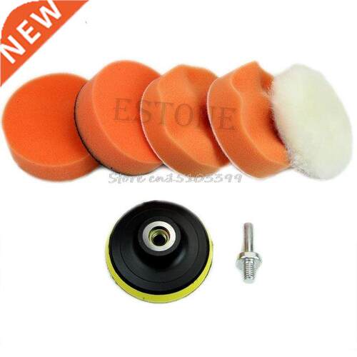 6Pcs New 75mm  High Gross Poliing Buffing Pad Kit for Ca