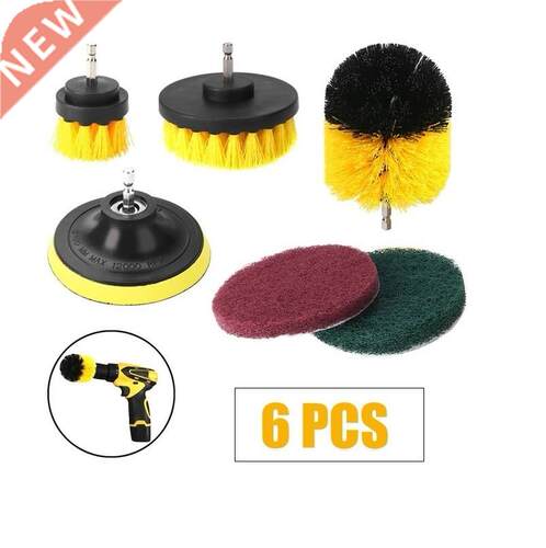 6PCS/Set Electric Drill Brush Power Scrubber Polshing Sponge
