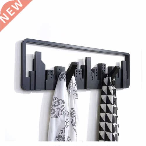 Metal Wall Coat Rack And Hat Rack Multi-function Mounted Hoo
