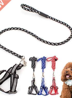 Reflective Pet Dog Collar Leash Dog Harness for Small