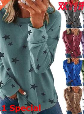 S-5XL大码秋女士长袖T恤Plus-size women's long sleeve T-shirt