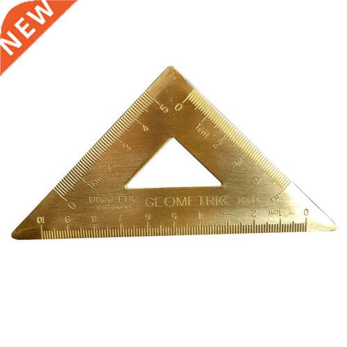 Brass Lsosceles Triangle Ruler Drawing Painting Measuring To
