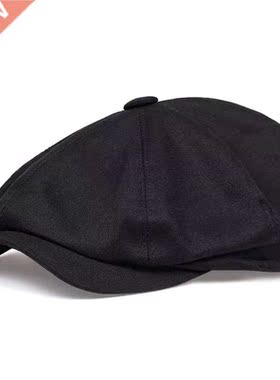 2020 new cotton men's newsboy hat men's twill cotton