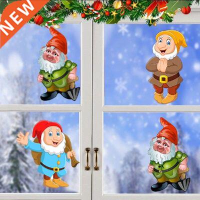 Large Size Merry Chrimas Wall ickers Window Glass