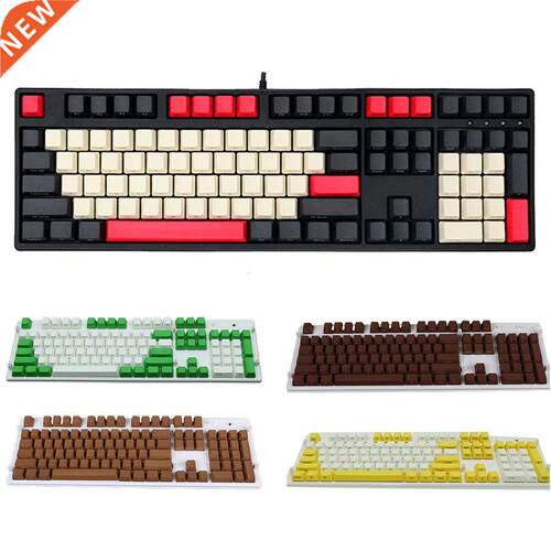 108Pcs/Set PBT Color Matching Key Cap Keycaps for Cherry MX/