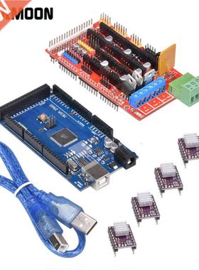 1pc Mega 2560 R3 + 1pc Ramps 1.4 Control Panel+ 5pcs Drv8825