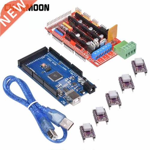 1pc Mega 2560 R3 + 1pc Ramps 1.4 Control Panel+ 5pcs Drv8825