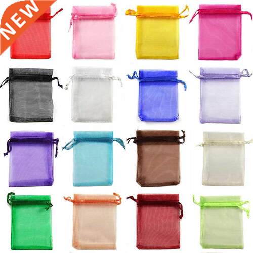 50Pcs Organza Bag Jewelry Packaging Gift Candy Wedding Party