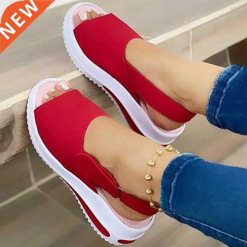 Women Sandals 2022 Heels Sandals Peep Top Summer Shoes Women