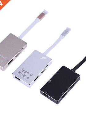 6 in 1 Type-C 3.1 to 2 USB3.0 Hub+ SD/TF Card Reader w/ 4K H