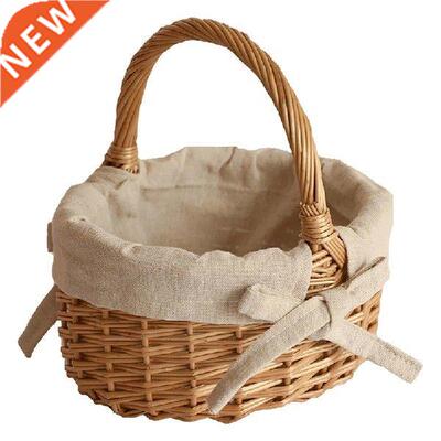 Vintage Wicker Storage Basket Picnic Basket Wedding Bridal