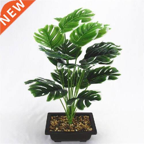 49cm 18Heads Artificial Green Monstera Leaves Home Garden