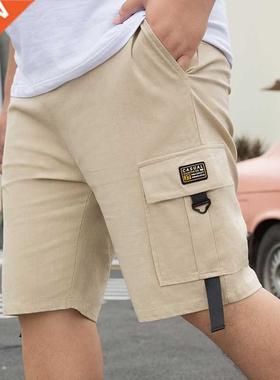 Korea STYLE 28-50 Inch Men'S SHORTS Cargo 2022 Summer Casual