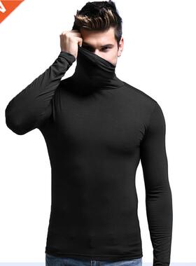 Winter High Collar Rashguard Men's Thermal Underwear Men Fir