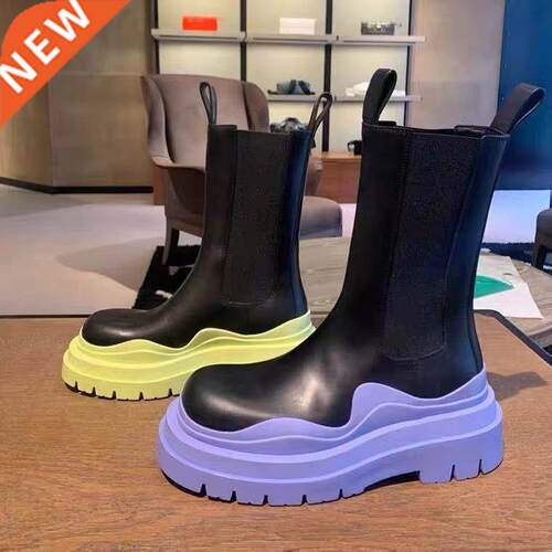 Women Chunky Heel Ankle Boots Woman Shoes Autumn Brand Desig