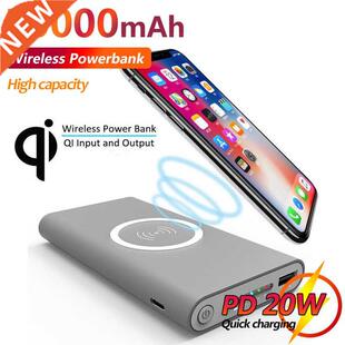 80000mAh Large Capacity Qi Wireless Power Bank Portable Exte