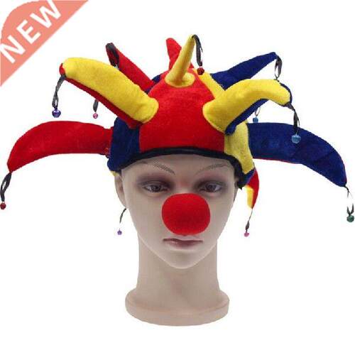 Halloween Party Cosplay Fancy Clown Hat With Bell Halloween