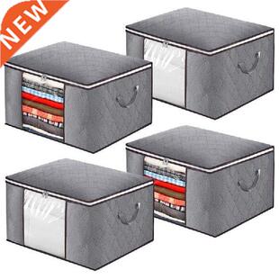 New 4PCS Large Capacity Clothes Storage Bag,Foldable