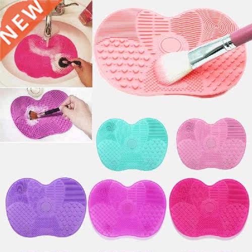 1PC Silicone Foundation Makeup Brush Scrubber Board Makeup