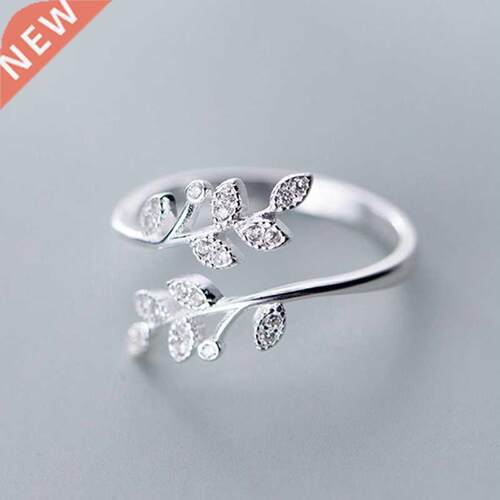Simple Fashion Silver Color Feather Dolphin Adjustable Ring