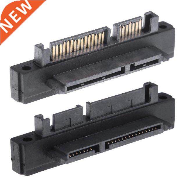 90 Degree 7+15Pin SATA Male to Female Port Converter Adapter