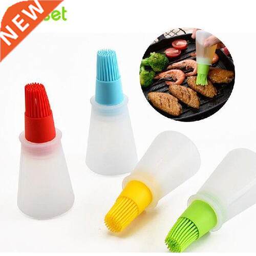Portable Silicone Oil Bottle Brush Liquid Oil Brush Pastry